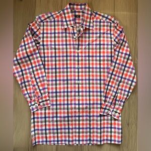 Solemare Maus & Hoffman Vibrant Plaid Multicolor Long Sleeve Button Down Shirt